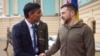 Президент України Володимир Зеленський та прем'єр-міністр Великої Британії Ріші Сунак. Фото Офісу президента України через АР