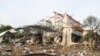 A house damaged by a firework warehouse explosion is seen in Narathiwat province southern Thailand, July 29, 2023.