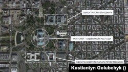 Мапа капітолійського пагорбу. Графіка: Костянтин Голубчик