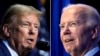Kandidat presiden dari Partai Republik mantan Presiden Donald Trump, kiri, 9 Maret 2024 dan Presiden Joe Biden, kanan, 27 Januari 2024. (Foto: AP)
