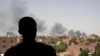 Smoke is seen in Khartoum, Sudan, April 22, 2023. The fighting in the capital between the Sudanese Army and Rapid Support Forces resumed after an internationally brokered cease-fire failed. 