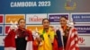 ကမ္ဘောဒီးယားနိုင်ငံ ဖနွမ်းပင်မြို့တော်မှာကျင်းပနေတဲ့ အရှေ့တောင်အာရှ ဆီးဂိမ်းပြိုင်ပွဲ ဝူရှူး ချန်းချွမ် (အမျိုးသမီး) မြောက်ပိုင်း လက်သိုင်းပြိုင်ပွဲ အားကစားနည်းပြိုင်ပွဲအတွင်းမှာ ပထမ (ရွှေတံဆိပ်ဆု) ရရှိခဲ့တဲ့ မစန္ဒီဦး (မေ ၁၂၊ ၂၀၂၃)