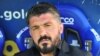 Gennaro Gattuso lors d'une conférence de presse à Milan, Italie, le 20 avril 2019