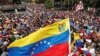 Biểu tình chống tổng thống Maduro tại Caracas, Venezuela.