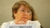 United Nations High Commissioner for Human Rights Michelle Bachelet attends the Human Rights Council at the United Nations in Geneva, Sept. 10, 2018.