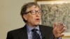 Bill Gates talks to reporters about the 2016 annual letter from the Bill and Melinda Gates Foundation in New York, Feb. 22, 2016.