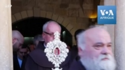 Retour à Bethléem d'un fragment du berceau de Jésus