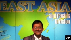 Kim Sourphirith, an opposition lawmaker and a member of the Sam Rainsy Party.