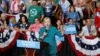 U.S. Democratic presidential nominee Hillary Clinton speaks during a rally at Lincoln High School in Des Moines, Iowa, Aug. 10, 2016. 