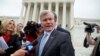 FILE - Former Virginia Gov. Bob McDonnell speaks outside the Supreme Court in Washington, April 27, 2016.