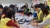 本届香港区议会选举投票率创下71.2%的历史新高。(美国之音汤惠芸拍摄)