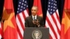 Tổng thống Mỹ Barack Obama đọc diễn văn về quan hệ Việt-Mỹ trước giới trẻ Việt Nam tại Trung tâm Hội nghị Quốc gia ở Hà Nội, ngày 24/5/2016.