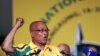 President Jacob Zuma sings before addressing delegates during the opening of their elective conference of the ruling African National Congress (ANC) at the University of the Free State in Bloemfontein, South Africa, December 16, 2012. 