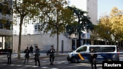 Suspected explosive device hidden in envelope mailed to the U.S. Embassy in Madrid