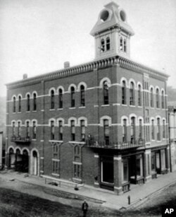 This is Deadwood City Hall, pretty fancy digs for the frontier, in 1890, less than a year after South Dakota became a state.