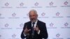 El administrador del Canal de Panamá, Ricaurte Vásquez, habla en una conferencia de prensa en la Ciudad de Panamá, el lunes 8 de julio de 2024. 