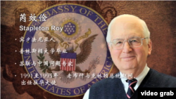 美国前任驻华大使芮效俭