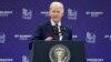 Presiden AS Joe Biden berbicara dalam konferensi pers usai acara KTT G-7 di Hiroshima, Jepang (21/5).