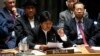 El presidente de Bolivia, Evo Morales, habla durante una sesión del Consejo de Seguridad de las Naciones Unidas sobre contraproliferación, presidida por el mandatario estadounidense Donald Trump, en la Asamblea General de la ONU. Nueva York, septiembre 26 de 2018.