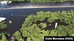 El área de Beaumont, Texas, quedó anegada por las inundaciones causadas por Harvey.
