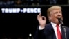 Republican U.S. presidential nominee Donald Trump speaks at a campaign rally in Wilkes-Barre, Pennsylvania, Oct. 10, 2016. 