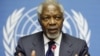 Joint Special Envoy of the United Nations and the Arab League for Syria Kofi Annan gestures during a news conference after the meeting of the Action Group on Syria at the United Nations European headquarters in Geneva, June 30, 2012.