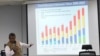 Kepala Pusat Data Infomasi dan Hubungan Masyarakat BNPB Agus Wibowo dalam konferensi pers usai Rapat Koordinasi Penanganan Darurat, Bencana Banjir Bandang, Tanah Longsor dan Angin Puting Beliung di Graha BNPB, Jakarta, Selasa, 17 Desember 2019. (Foto: VOA/Ghita)