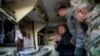Ukrainian President Petro Poroshenko inspects U.S. counterbattery radar stations for the armed forces of Ukraine in Lviv, Nov. 14, 2015.