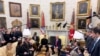 Дональд Трамп и Владимир Зеленский на совместной пресс-конференции в Овальном кабинете. Белый дом, 28 февраля 2025 г. 