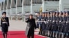 Lãnh tụ Triều Tiên Kim Jong Un thăm trụ sở Lực lượng Không quân Quân đội Nhân dân Triều Tiên nhân Ngày Hàng không Triều Tiên, trong bức ảnh này do Thông tấn xã Trung ương Triều Tiên (KCNA) công bố ngày 1 tháng 12 năm 2023.