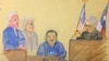El presunto capo de la droga mexicano, Ismael "El Mayo" Zambada, comparece ante el tribunal después de declararse inocente de los cargos de narcotráfico en Estados Unidos, en El Paso, Texas, Estados Unidos, el 1 de agosto de 2024, en este boceto de la corte.