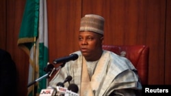 FILE - Kashim Shettima, Governor of Borno state in Nigeria.
