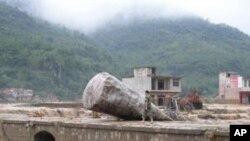 6月6号贵州省望谟县遭到洪灾(资料照片)