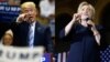 U.S. presidential candidates Hillary Clinton and Donald Trump. CBS News said Clinton leads Trump 46 percent to 39, similar to her 43-37 lead in mid-June. 