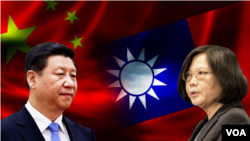 中国国家主席习近平和台湾总统当选人蔡英文(合成图片)