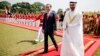 Presiden Joko Widodo dan Putra Mahkota Abu Dhabi Sheikh Mohamed Bin Zayed Al Nahyan di Istana Kepresidenan RI di Bogor, 24 Juli 2019. 
